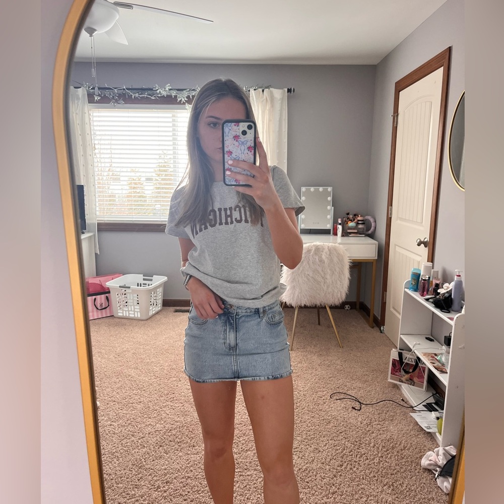 Pacsun denim mini skirt